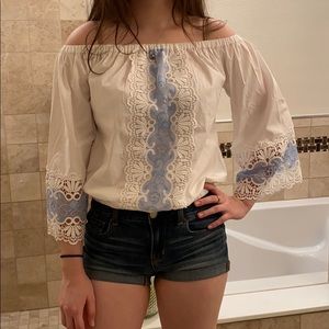 Off the shoulder blouse